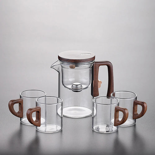 Theiere cafetiere verre chauffant infuseur filtre separateur
