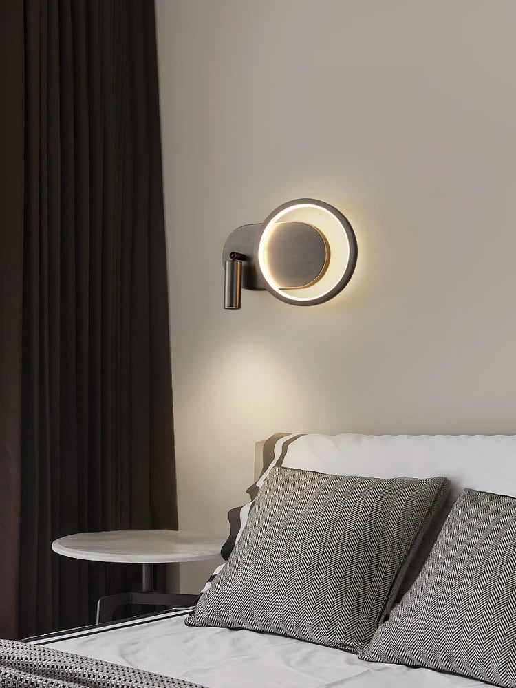 applique murale led en cuivre style industriel minimaliste - vue 3 sur 10