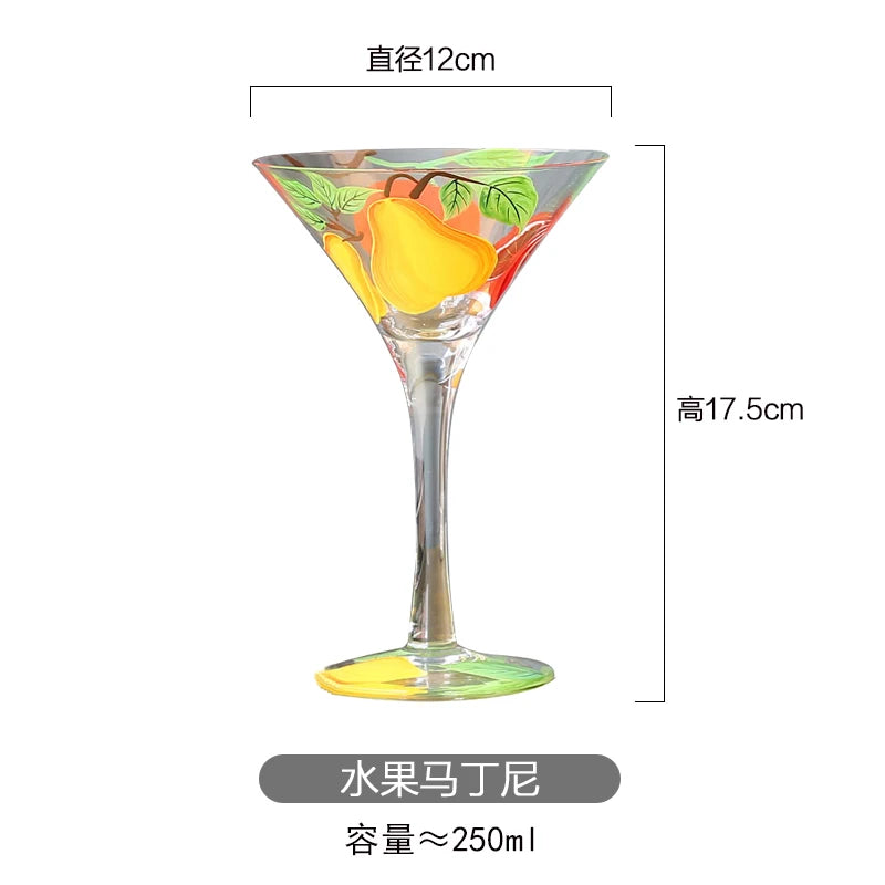 Verres à vin nordiques élégants verres cocktail pied