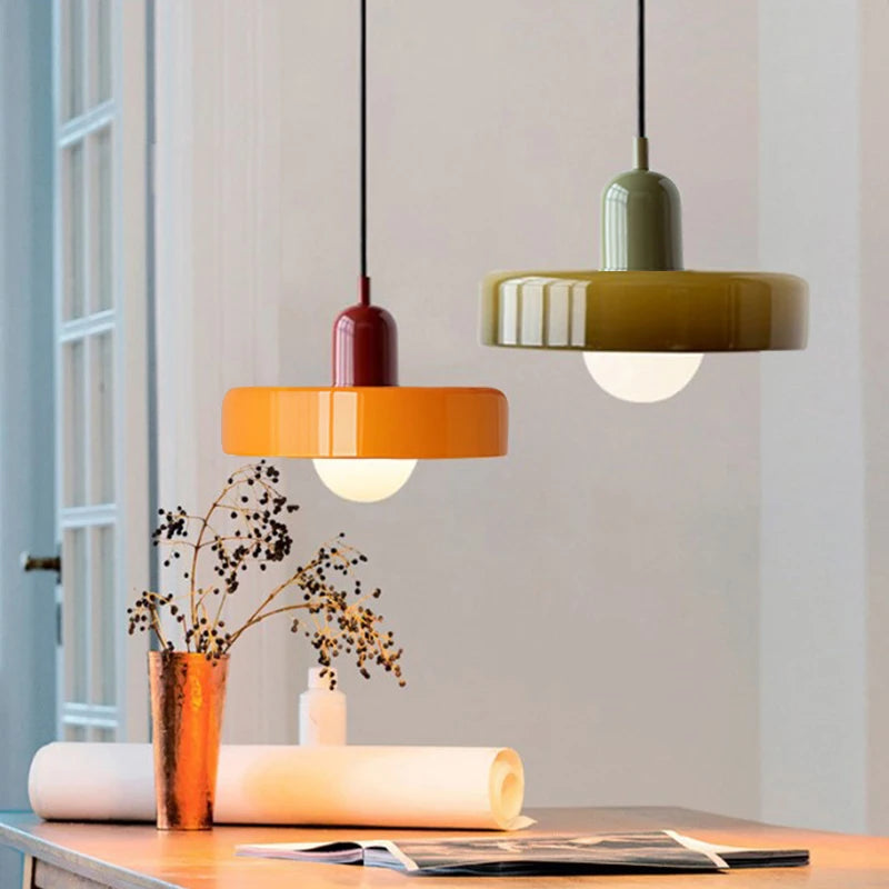 lampe suspendue nordique en verre pour décoration intérieure - vue 2 sur 15