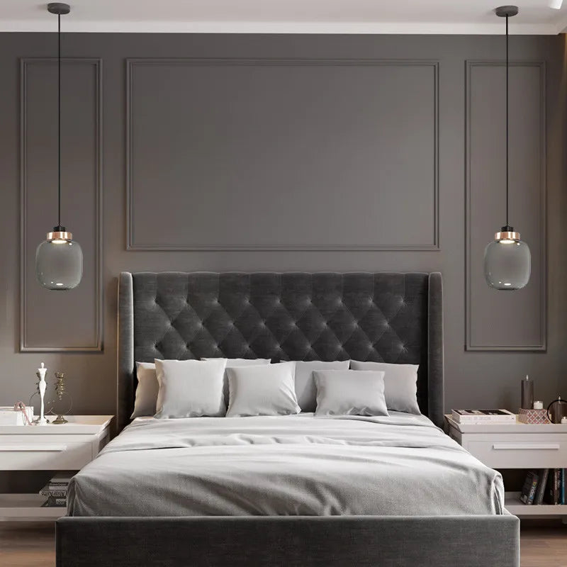 Lustre en verre de Style moderne - vue 7 sur 8