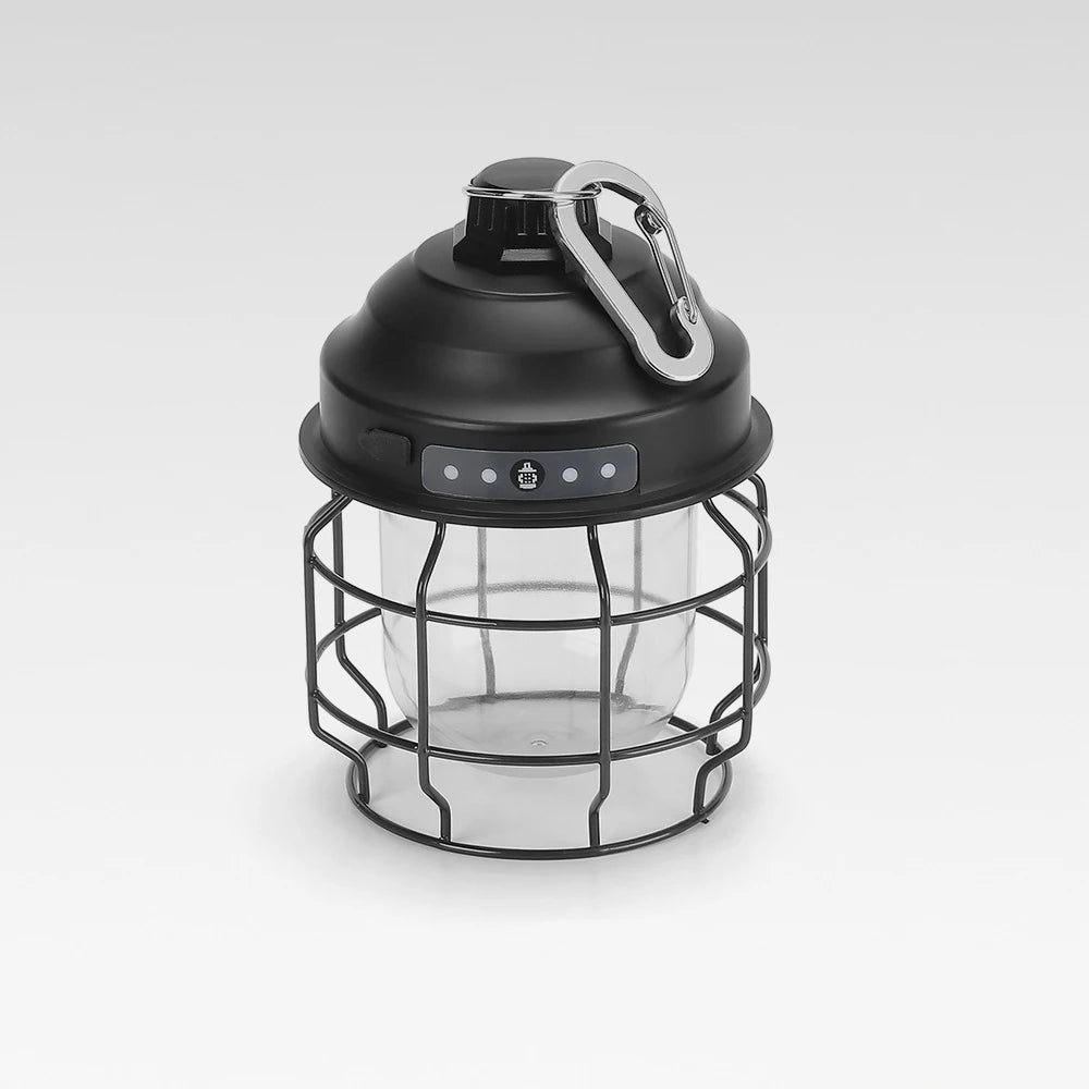 lanterne rétro rechargeable à LED pour jardin extérieur vintage - vue 5 sur 6