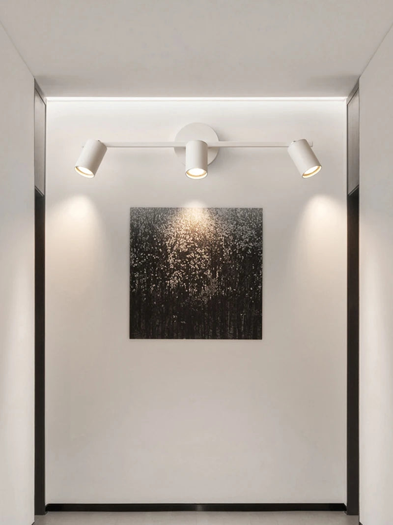 applique murale led moderne à 3 têtes éclairage intérieur polyvalent - vue 7 sur 10