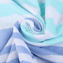 serviette de plage turque coton rayures pompons legere