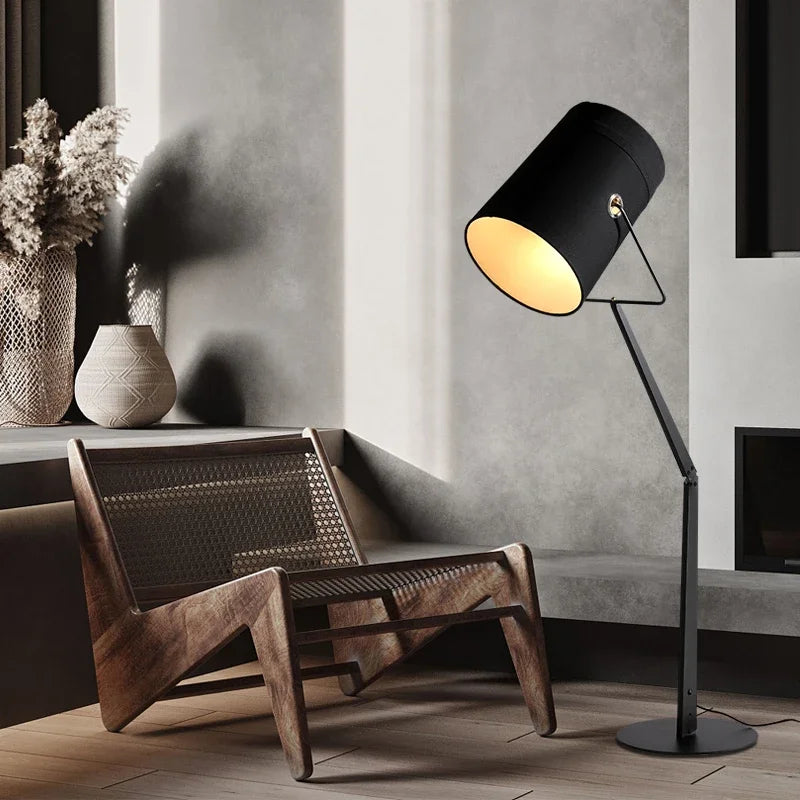 lampadaire led rotatif au design italien moderne - vue 4 sur 8