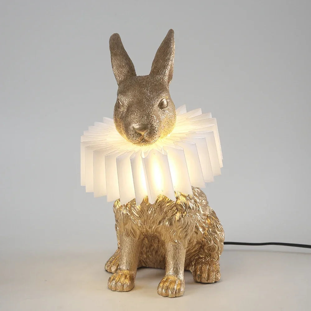 lampe à poser lapin nordique décorative pour enfants et intérieur - vue 7 sur 9