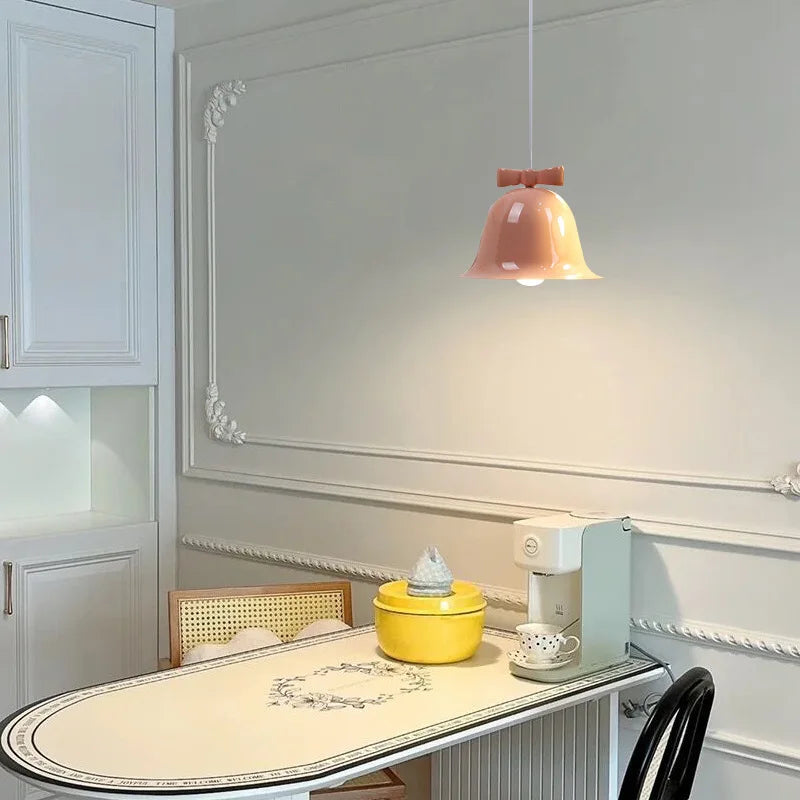 suspension modernes en forme de cloche avec nœud décoratif - vue 4 sur 20
