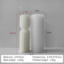 moule silicone bougie aromatique cylindrique pour résine et plâtre