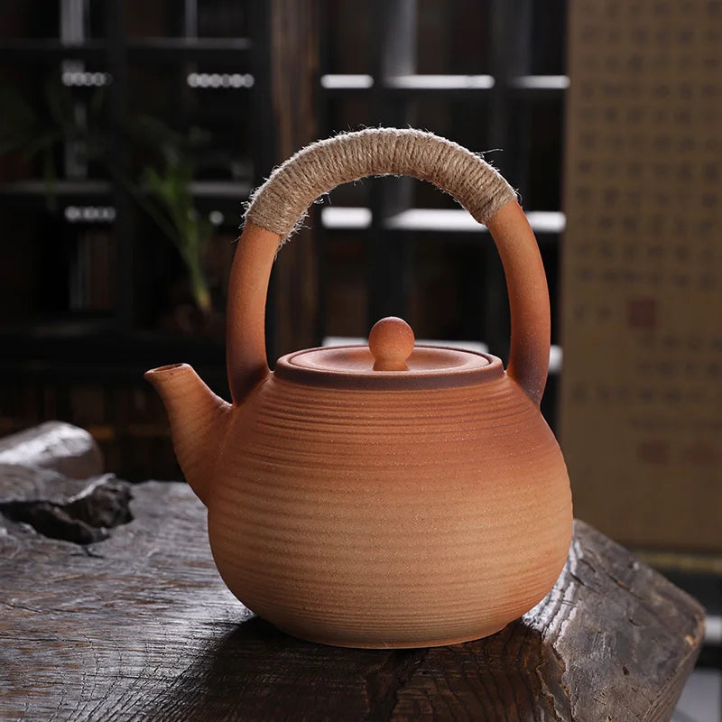 Théière céramique brut style kung fu artisanale résistante - vue 5 sur 7