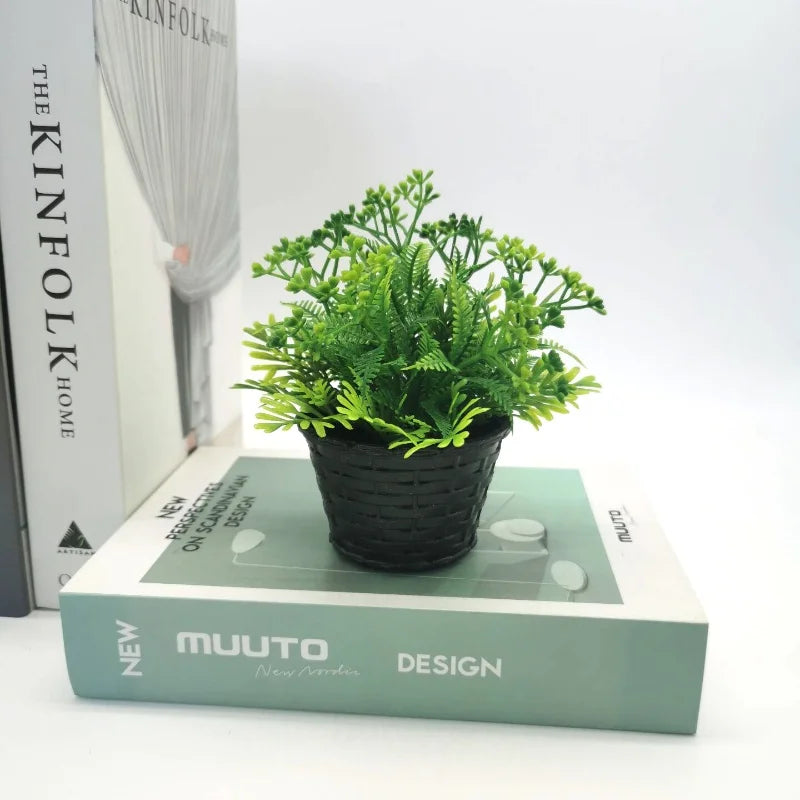 mini plante artificielle en pot pour décoration et événements festifs - vue 8 sur 11