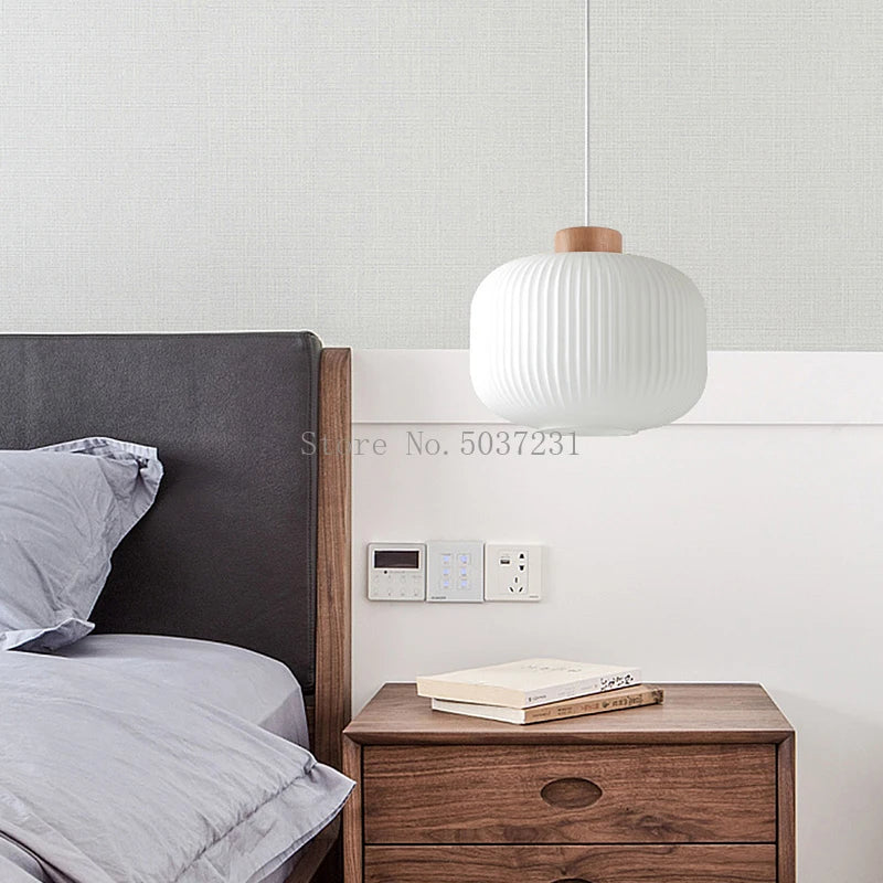 lampe led suspendue design nordique makaron pour décoration intérieure