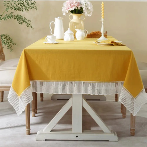 Nappe dentelle style français motif pluie de météores