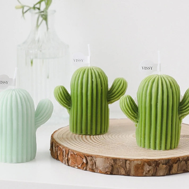 petites bougies parfumées en cire de cactus pour décoration intérieure - vue 4 sur 9