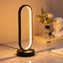 Lampe à poser LED avec anneau métallique design Arpa