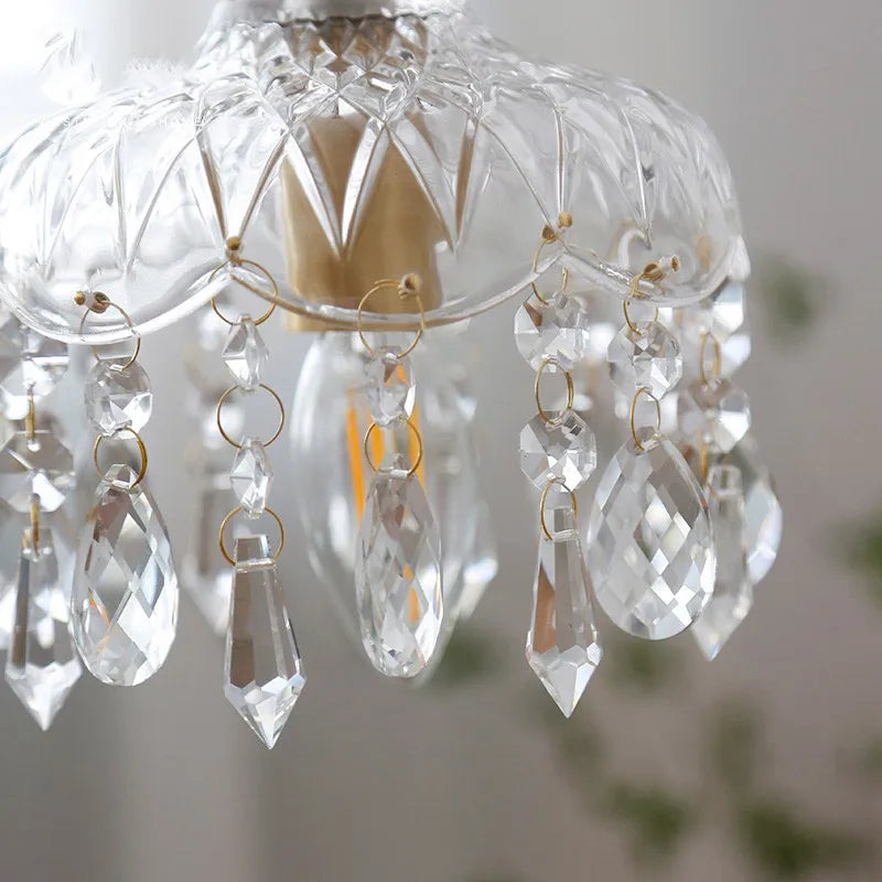 Suspension en verre rétro français