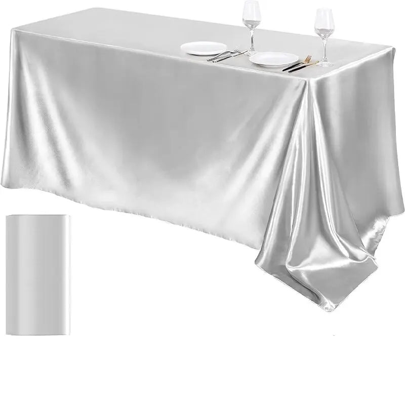 Nappe satin douce oilproof pour table repas fete