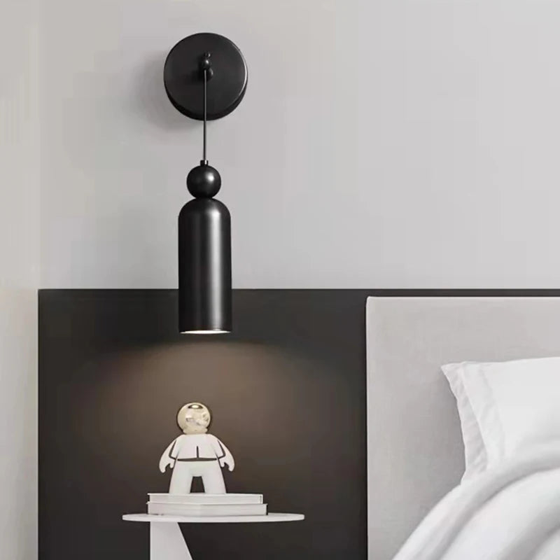 applique murale minimaliste à fil réglable et éclairage moderne - vue 3 sur 8