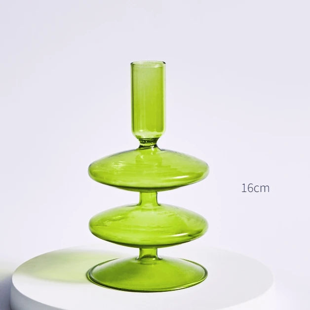 bougeoirs nordiques en verre pour mariage et cadeaux décoratifs - vue 11 sur 16