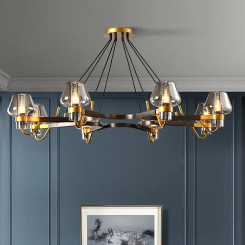 Suspension LED en verre post-moderne