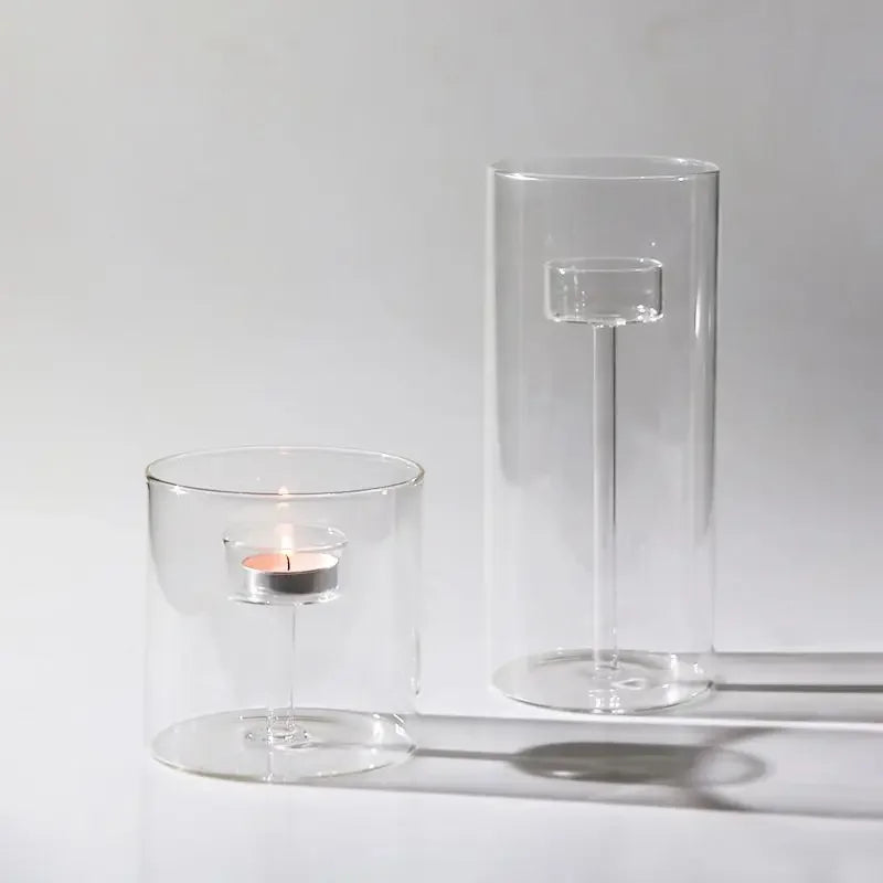 ensemble de bougeoirs modernes pour décoration de mariage - vue 6 sur 9