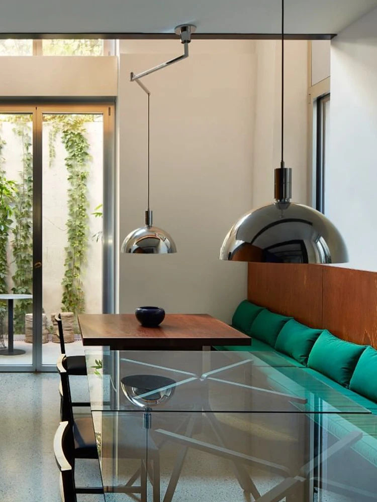 lustre à tête unique angle réglable design minimaliste moderne - vue 4 sur 8