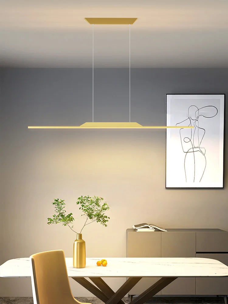 lustre led moderne pour bar cuisine et studio - vue 5 sur 15
