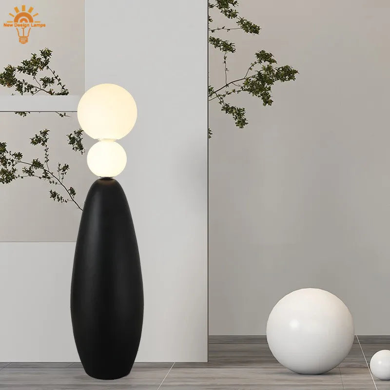 lampadaire led nordique gourde éclairage styliste italien support canapé décoratif