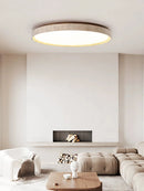 Led plafonnier pierre Downlight monté en Surface rétro luminaires noyer bûche bois couleur chambre salon grande lumière