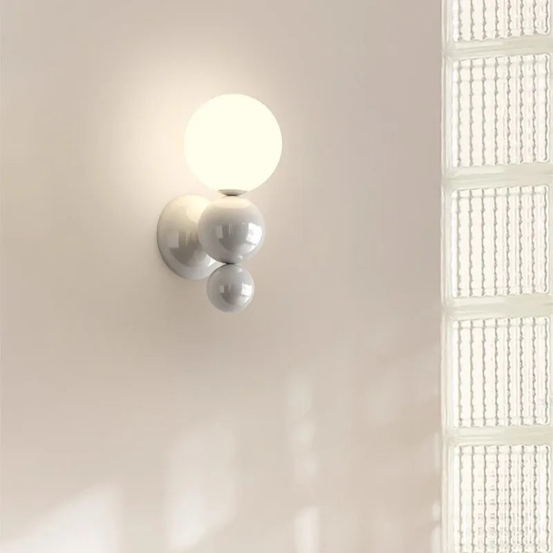 Applique murale LED nordique en forme de perle - vue 5 sur 9