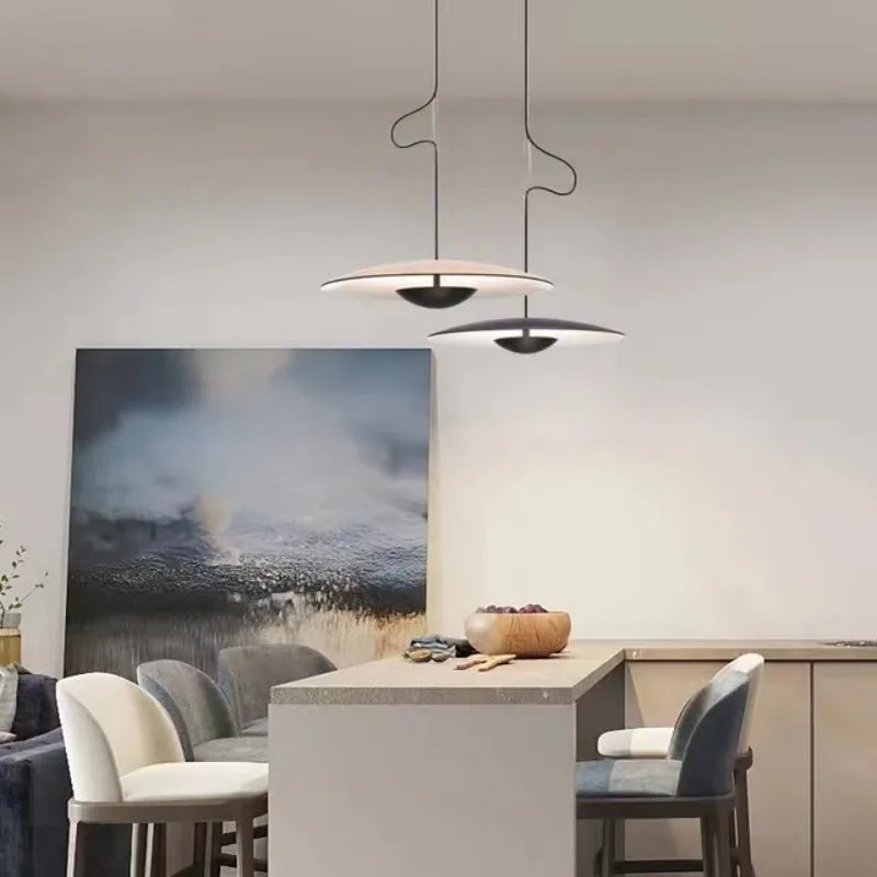 Suspension style nordique led avec soucoupe volante