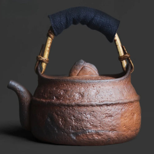 Théière céramique style roche zen chinoise artisanale individuelle