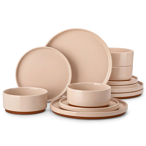 Service de table porcelaine bord relevé style moderne