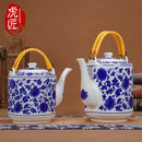 Théière céramique jingdezhen style chinois porcelaine grande capacité