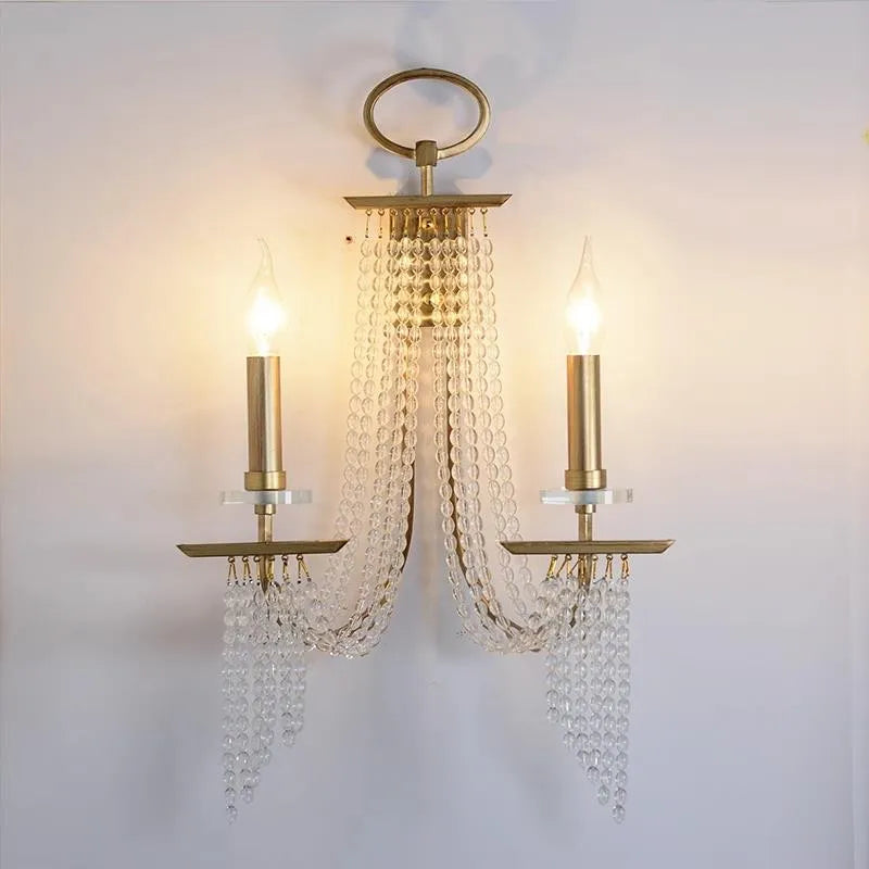 applique murale led décorative en cristal moderne et luxueuse - vue 4 sur 8