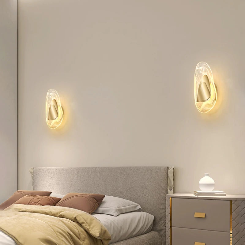 applique murale en verre transparent design moderne pour décoration intérieure - vue 5 sur 8