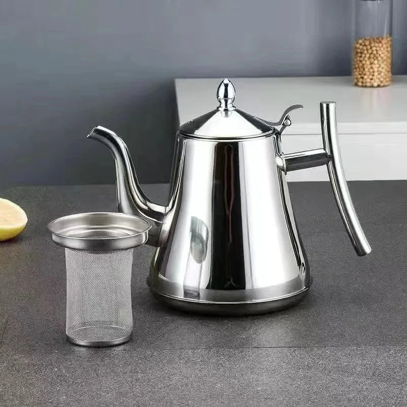 Théière inox avec infuseur filtre 1l 15l 2l - vue 5 sur 7