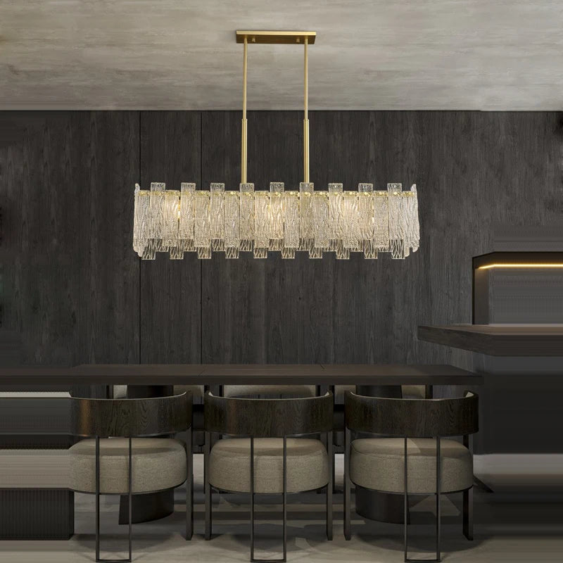 plafonnier design rond à couches en cuivre doré - vue 5 sur 22