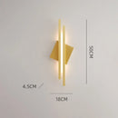 applique murale en cuivre pour décoration murale moderne et éclairage LED