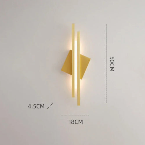applique murale en cuivre pour décoration murale moderne et éclairage LED