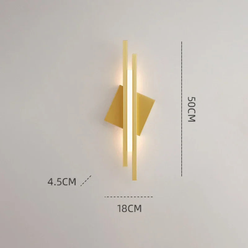 applique murale en cuivre pour décoration murale moderne et éclairage LED - vue 8 sur 12