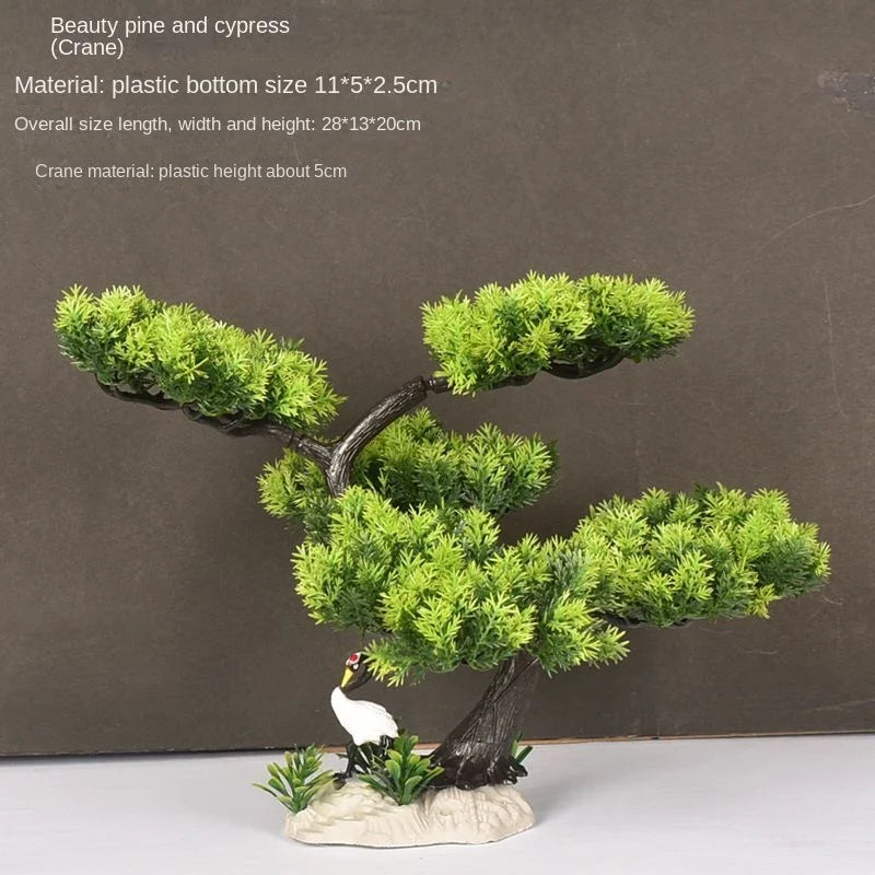 plante artificielle bonsaï en plastique pour décoration intérieure - vue 39 sur 41