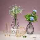 vase en fer rétro avec verre décoration nordique moderne