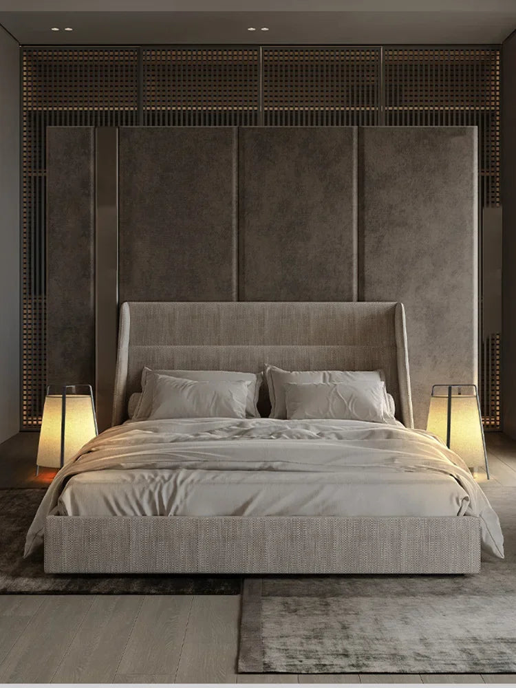 lampadaire japonais en tissu rétro pour décoration intérieure