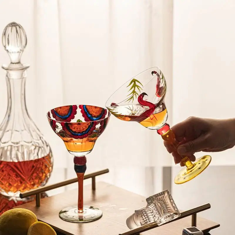 Verre cocktail fait main 330ml style festif bar