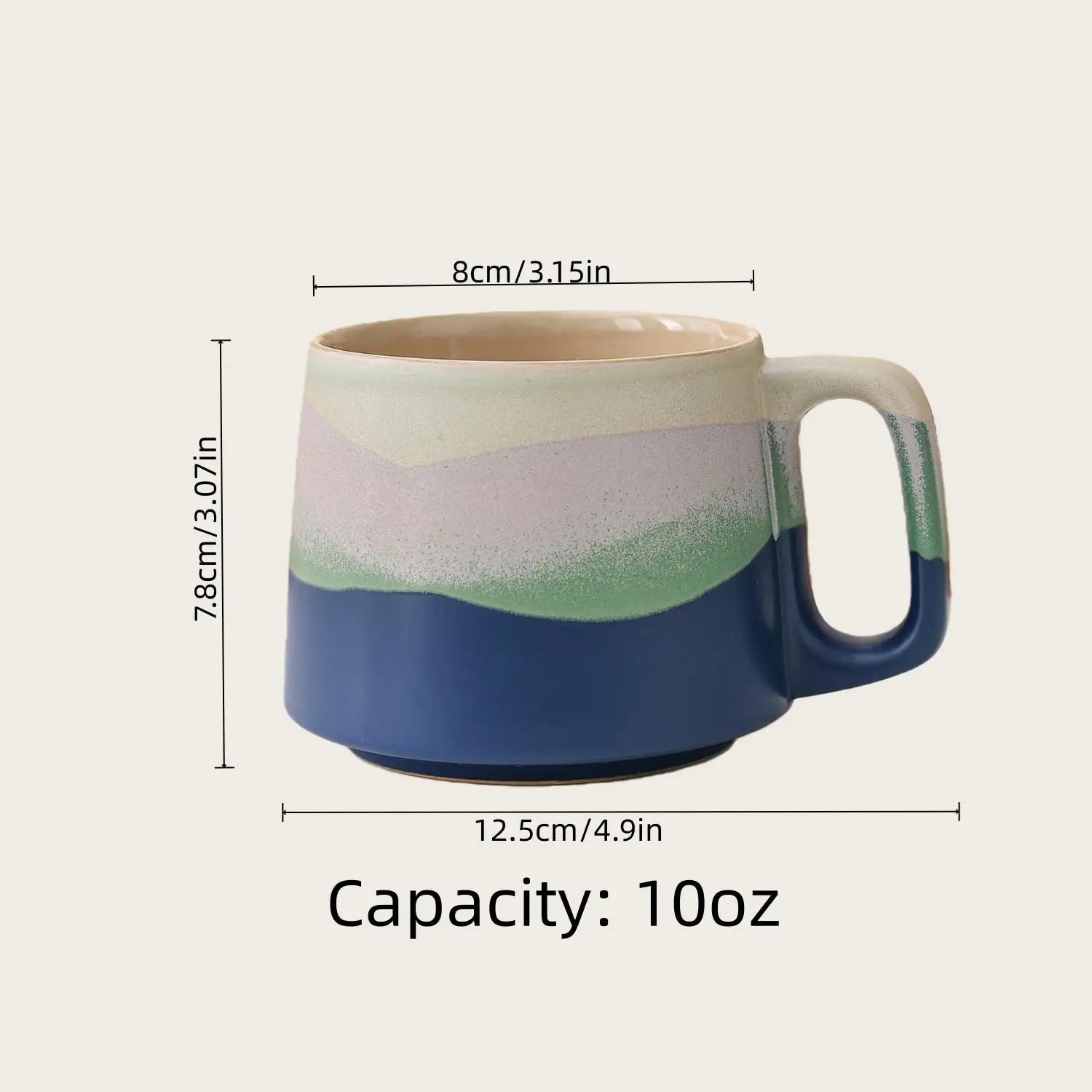 Mug ceramique porcelaine fait main style elegant cafe - vue 3 sur 7