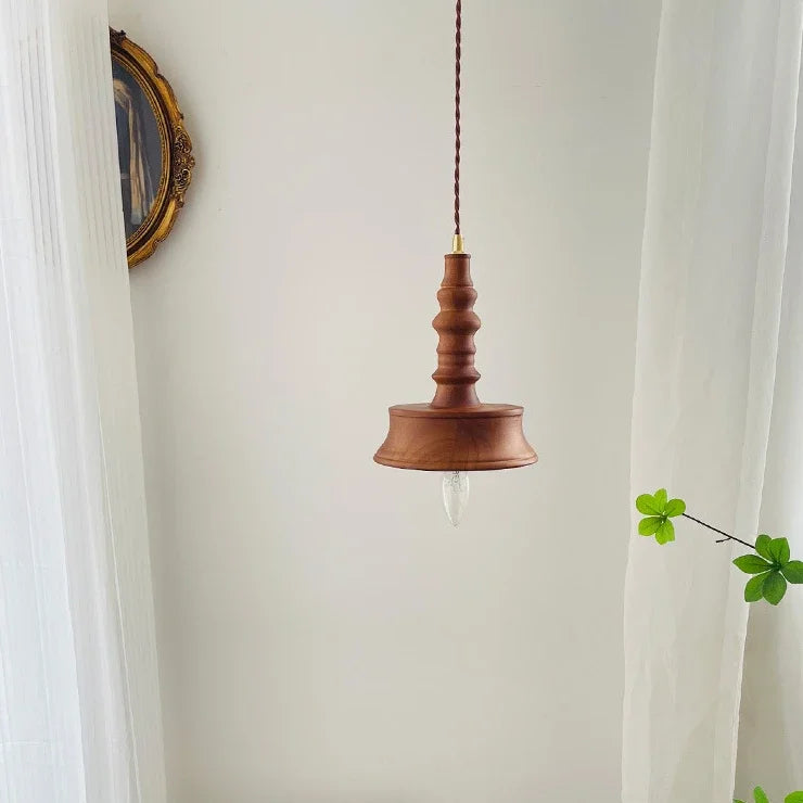 lampe de chevet rétro en bois style japonais pour bar et restaurant - vue 6 sur 9