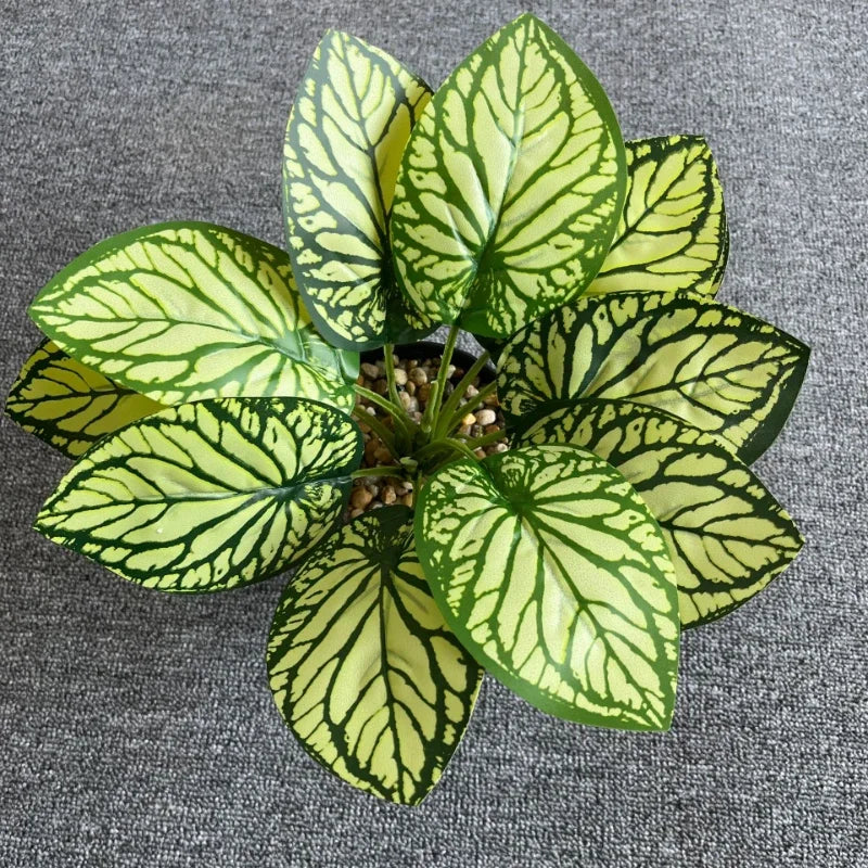 feuilles de phénix artificielles décoration verte en plastique - vue 17 sur 40