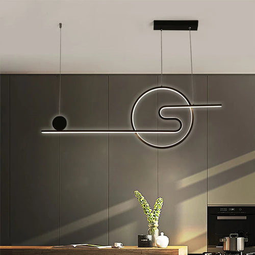 suspension nordique led réglable pour hôtel boutique
