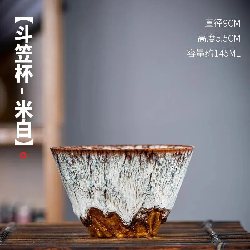 Tasse kung fu en céramique style tianmu moderne