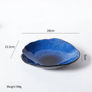 Assiette ceramique forme coquillage style nordique irreguliere